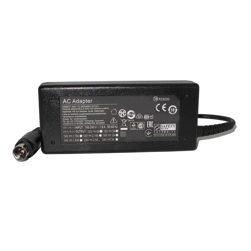 24V 2.5A 3PIN 60W AC Adapter Power Supply Charger  NCR RealP