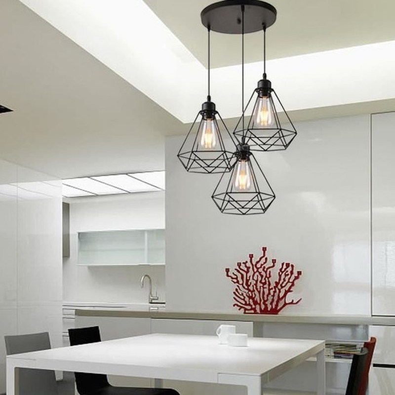 Hanging Chandelier Light Stand Diamond Shapes Suitable  Corr