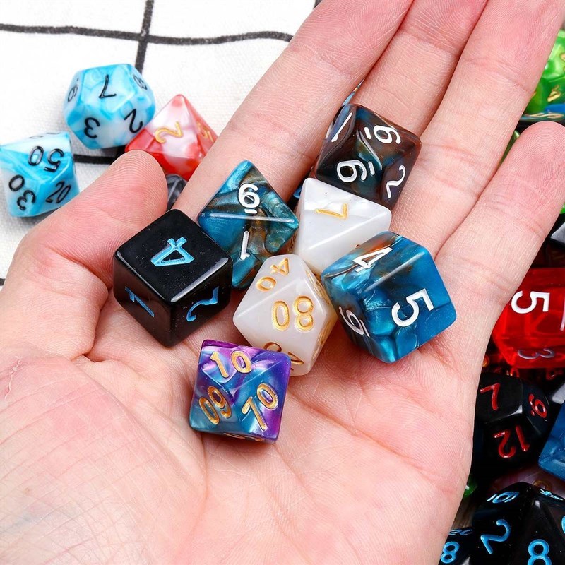 7 Color 105 Pcs Multi sied Polyhedral Dice Set DND RPG MTG