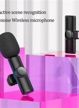 Wireless 1 to 1/2 Lavalier Microphone Portable Audio Video R