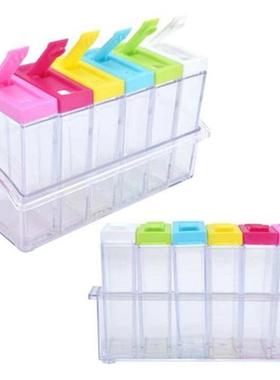 Spice Containers Seasoning Box Transparent and Visible Sturd