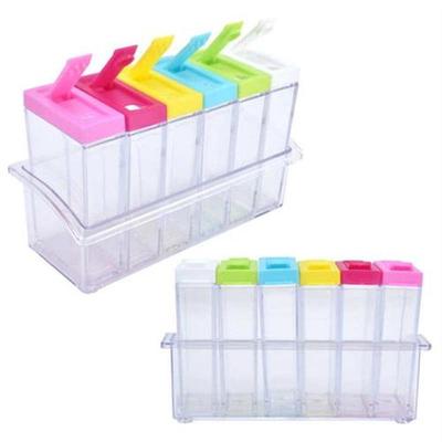 Spice Containers Seasoning Box Transparent and Visible Sturd