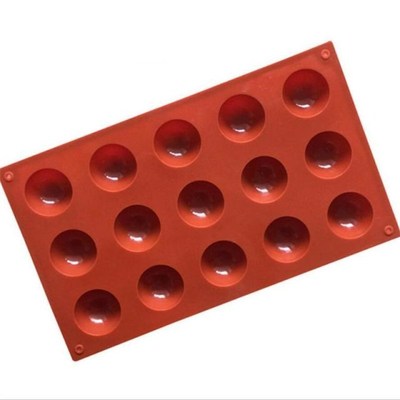 Hemisphere Shape Silicone Moulds 15 Holes Food Grade Baking