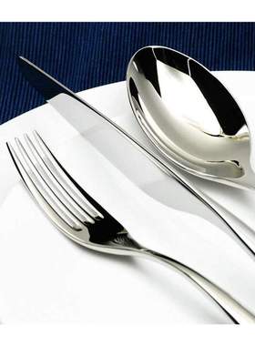 24 PCS Cutlery Set Silver Dinner Set Classic Restaurant Sta