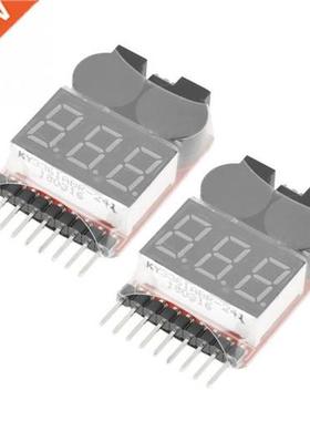 2 pcs Battery Low Alarm 1S-8S Buzzer Indicator Checker Teste