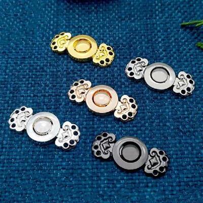10Set Vintage Chinese Style Buttons Flower Fasten Clasps