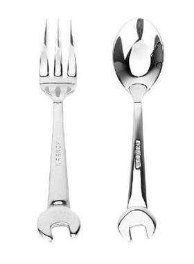Stainless Steel Spanner Spoon Fork Wrench Shape Tableware