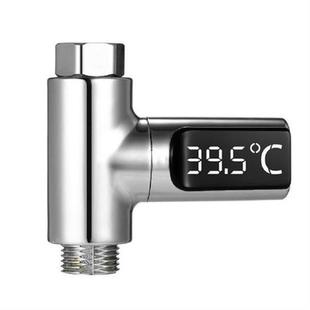 LED Display Water Shower Thermometer Self-Generating