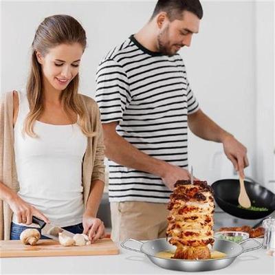 Stainless Steel Roasting Meat Spit Skewer for Outdoor