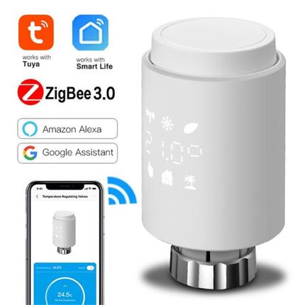 Tuya ZigBee Smart Radiator Actuator Smart Programmable TRV V