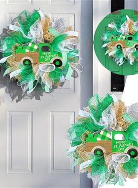 St. Patricks Day Front Door Decoration Spring Artificial