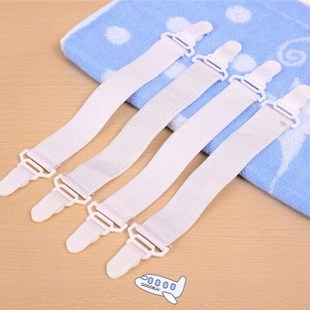 4pcs/set White plastic Cover Grippers Holder Mattress Bed Sh