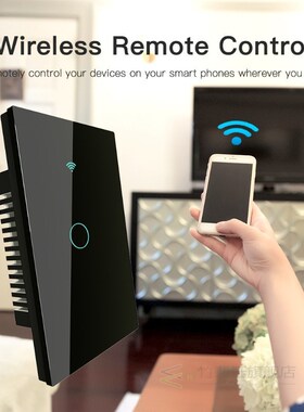 RF433 WiFi Smart Wall Touch Switch No Neutral Wire Needed Sm