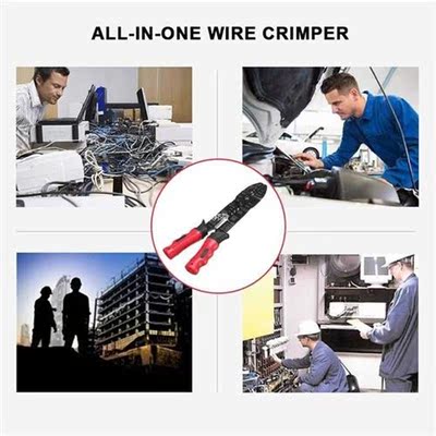Multi-function Wire Striper Cutter Crimping Plier Electric C