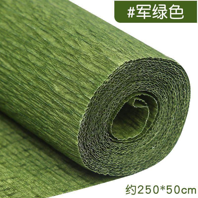褶皱纸蝴蝶结彩色玫红色手揉纸大张手工皱纹纸立体花折幼儿园装扮