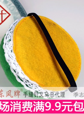 DIY手工 缝纫拼布工具 针扎 针插包针垫 绿色蕾丝白边 手腕式
