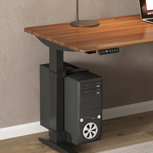 升降桌专用电脑主机架悬挂式机支架箱吊架主机挂架办公桌主机托架