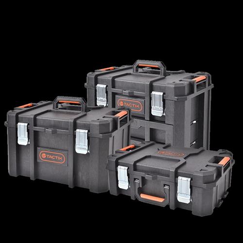 拓为TACTIX 组合式工具箱模块化拉杆堆叠推车多功能大号工业车载