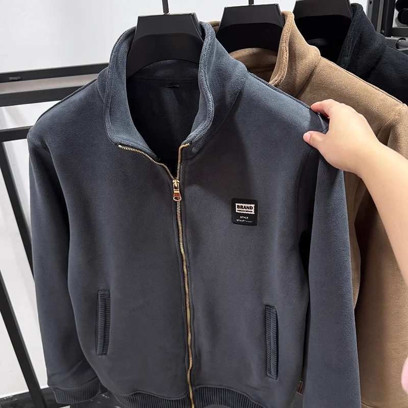 BOZZ BURY~冷空气救星！双面奥利绒卫衣外套男加厚立领开衫抓绒衣,男装,秀禾服,淘宝优惠券,粉丝福利购,淘宝优惠卷