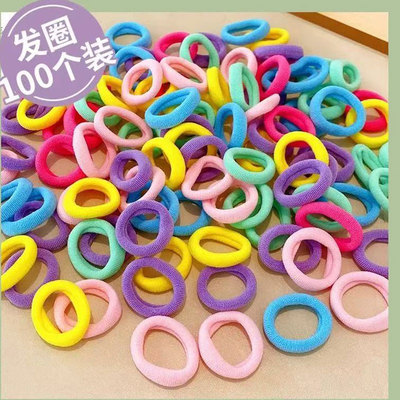 彩色不伤发发圈高弹力