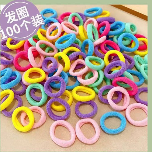 彩色不伤发发圈高弹力