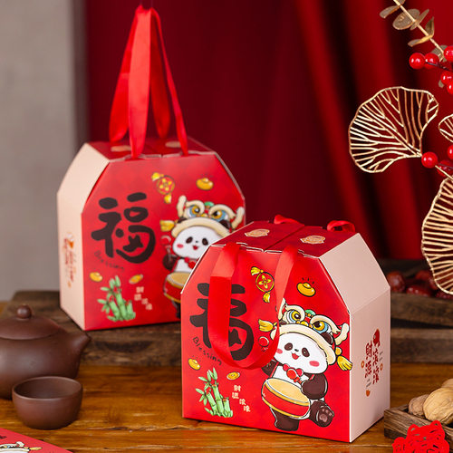 马年春节礼品盒糖果雪花酥包装盒