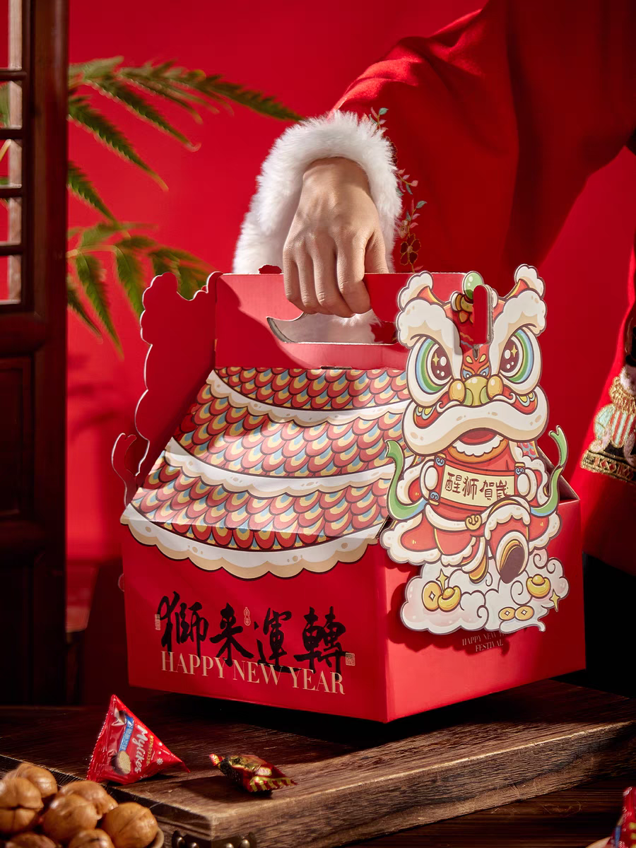 2026年货礼盒醒狮马年包装盒