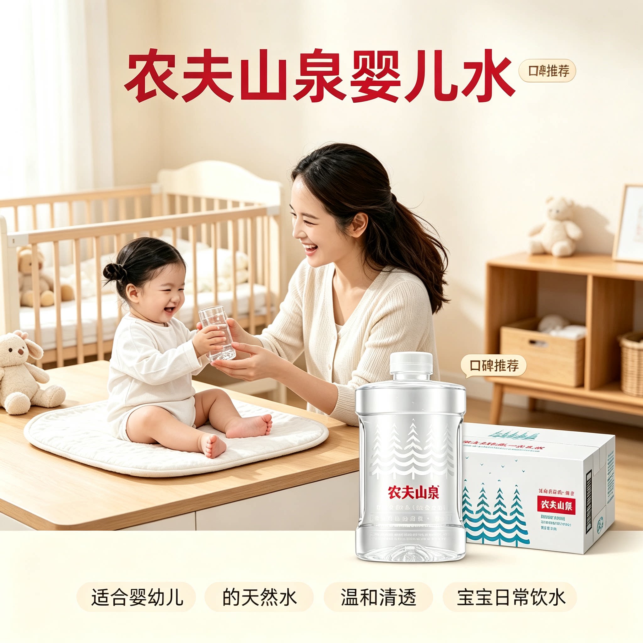 农夫山泉婴儿水泡奶辅食好搭档