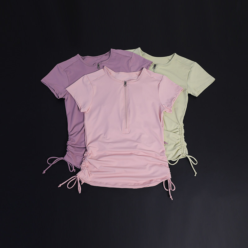 lulu瑜伽服女夏短袖透气上衣修身显瘦健身服跑步速干运动T恤网红,运动服/休闲服装,健身衣,淘宝优惠券,粉丝福利购,淘宝优惠卷