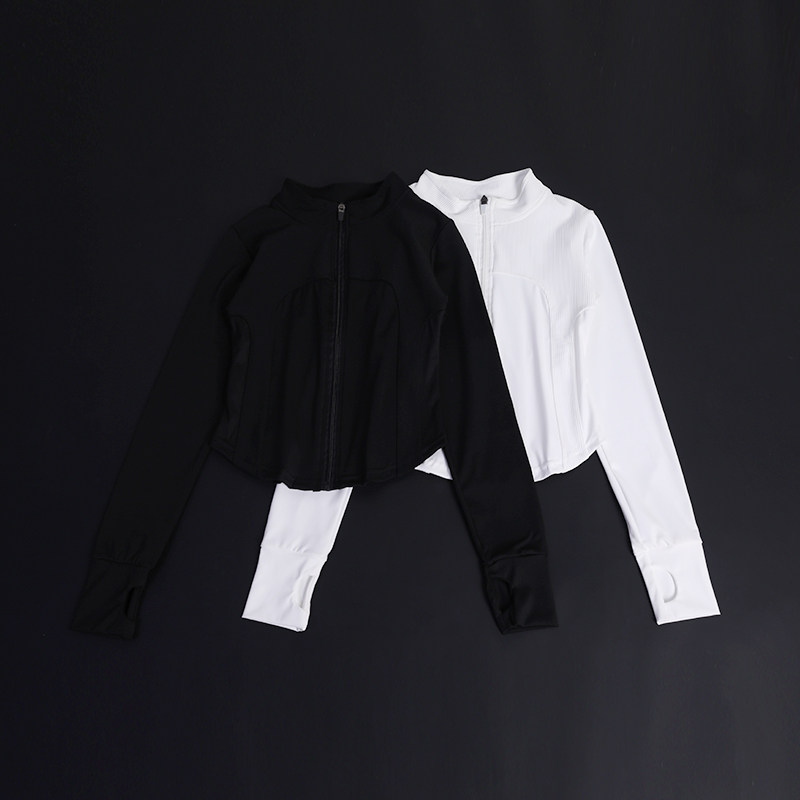 夹克上衣拉链衫修身开衫跑步健身服运动外套女紧身瑜伽服长袖秋冬,运动服/休闲服装,健身衣,淘宝优惠券,粉丝福利购,淘宝优惠卷