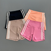 瑜伽健身短裤 骑行三分裤 紧身蜜桃提臀收腹跑步热裤 速干运动裤