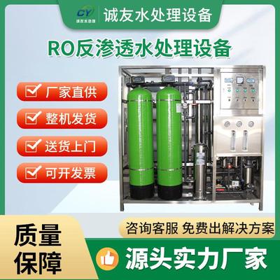 食品化工湿巾厂商业超纯水设备去离子净水设备RO反渗透水处理设备