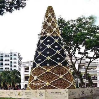 新圣诞树4米5米6米8米户外框架树10米圣诞节装饰品美陈布置定制品