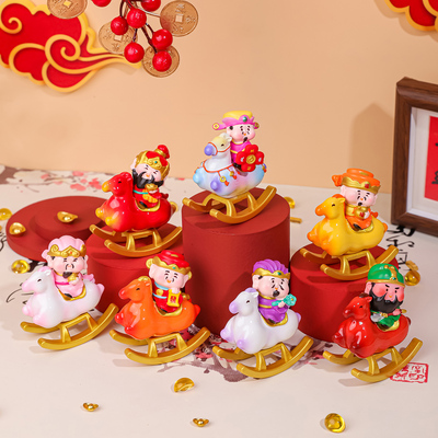 摇摇椅财神马上到盲盒摆件文创