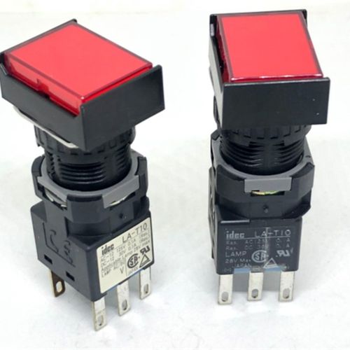IDEC和泉HA- LA-T10 LA3L-M1T14R Y M1T14G按钮开关6脚红色M C50