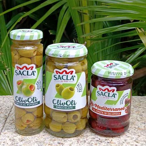 Sacla kalamata olives萨克拉无核 辣椒夹心青橄榄 卡拉玛塔橄榄
