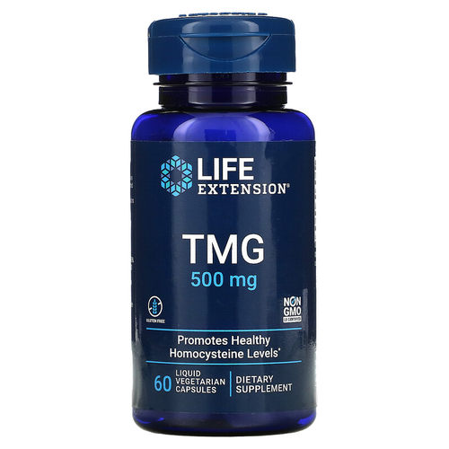 Life Extension TMG  500 毫克  60 粒液体素食胶囊