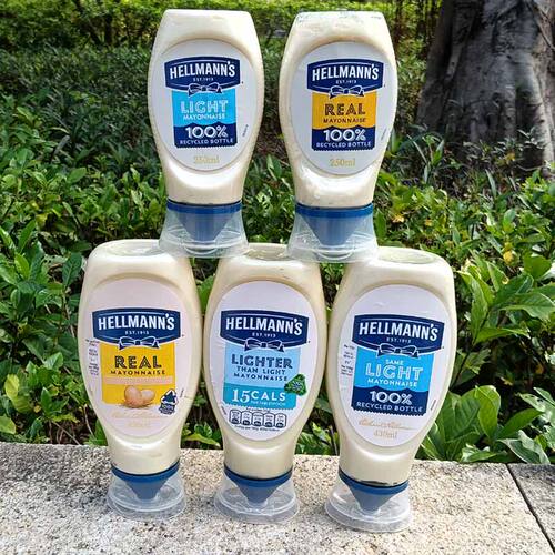 Hellmann's Mayonnaise西班牙方便轻怡沙拉酱料 纯正蛋黄酱