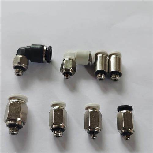 smc型迷你接头 直通外螺纹气动快插弯头pc/pl06/04-m3/m5/m6/01s