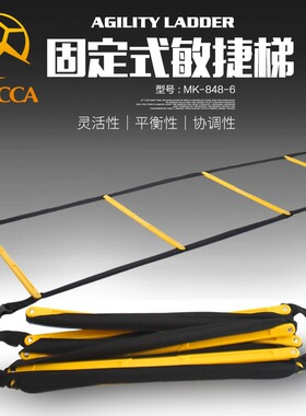 固定式跳格梯足球训练器材敏捷梯绳梯训练梯脚步协调性训练器材