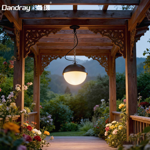 点缀户外庭院吊灯户外凉亭防水屋檐照明装饰阳光房棚子高端吊灯