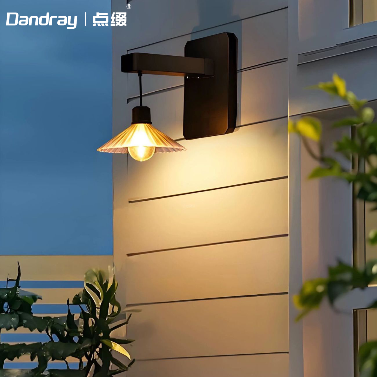 点缀太阳能庭院灯防水户外墙壁灯氛围光影太阳能壁灯氛围灯装饰灯