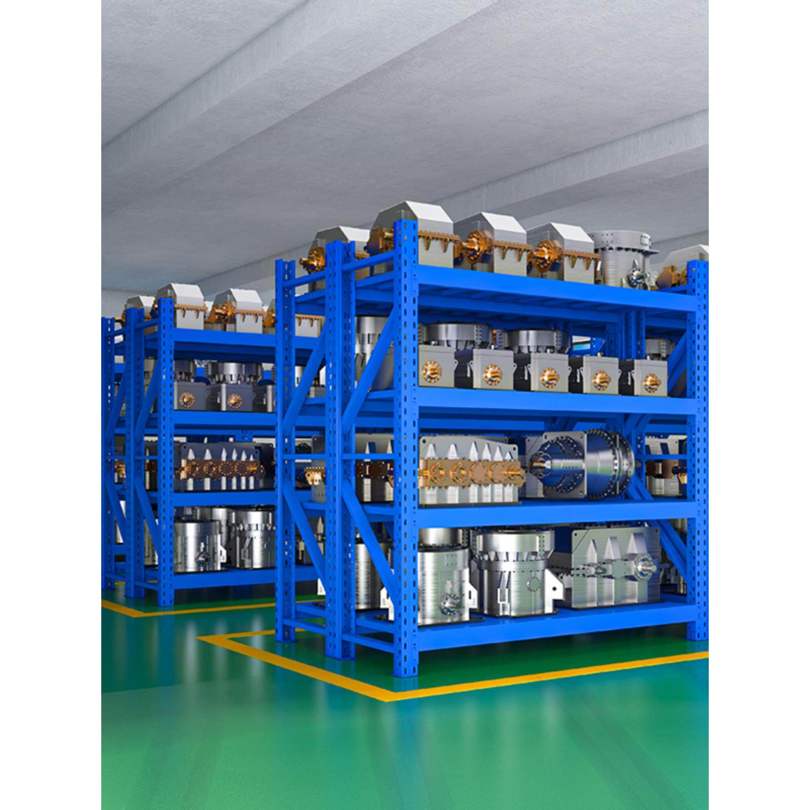 重型货架超市多功能仓储货物架仓库加厚置物架工厂库房五金储物架