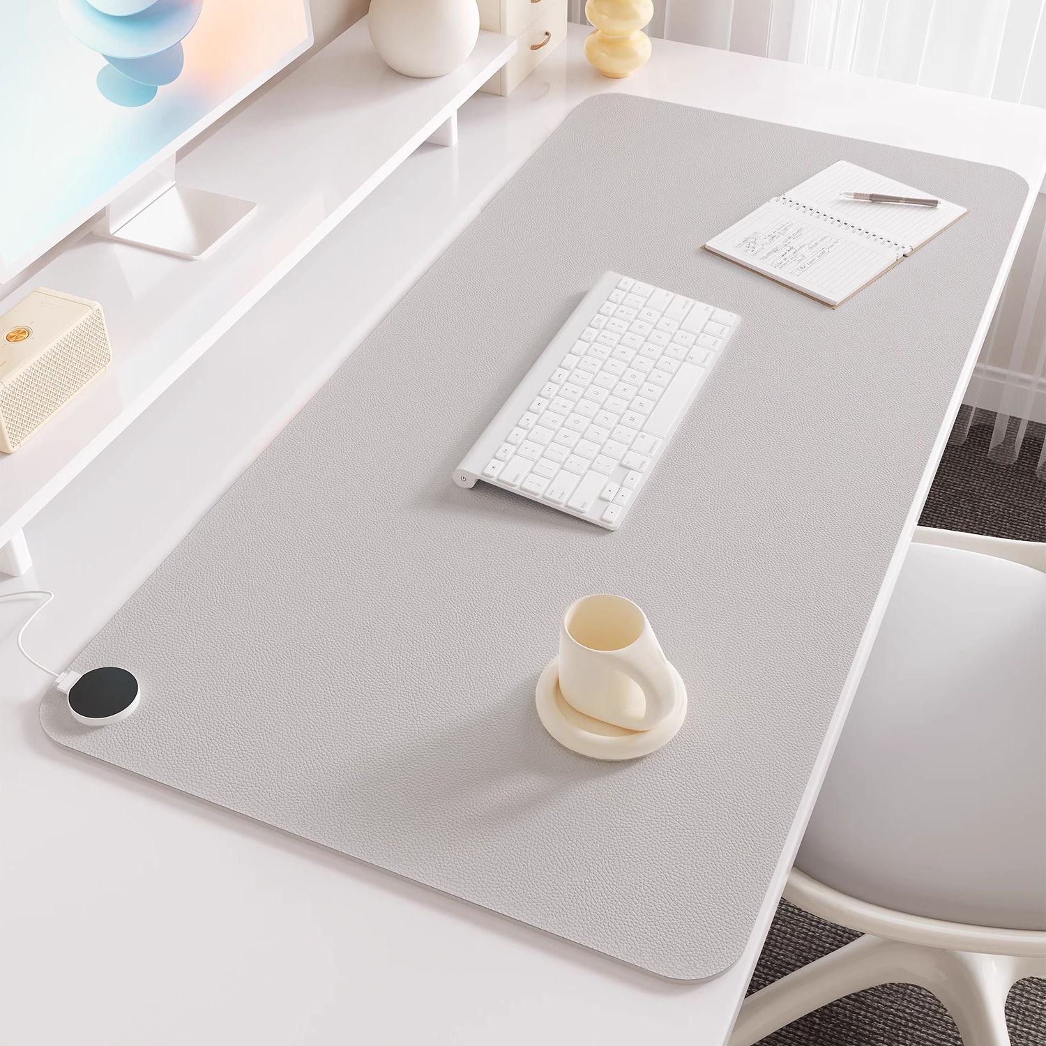 超大加热鼠标垫办公室工位桌垫