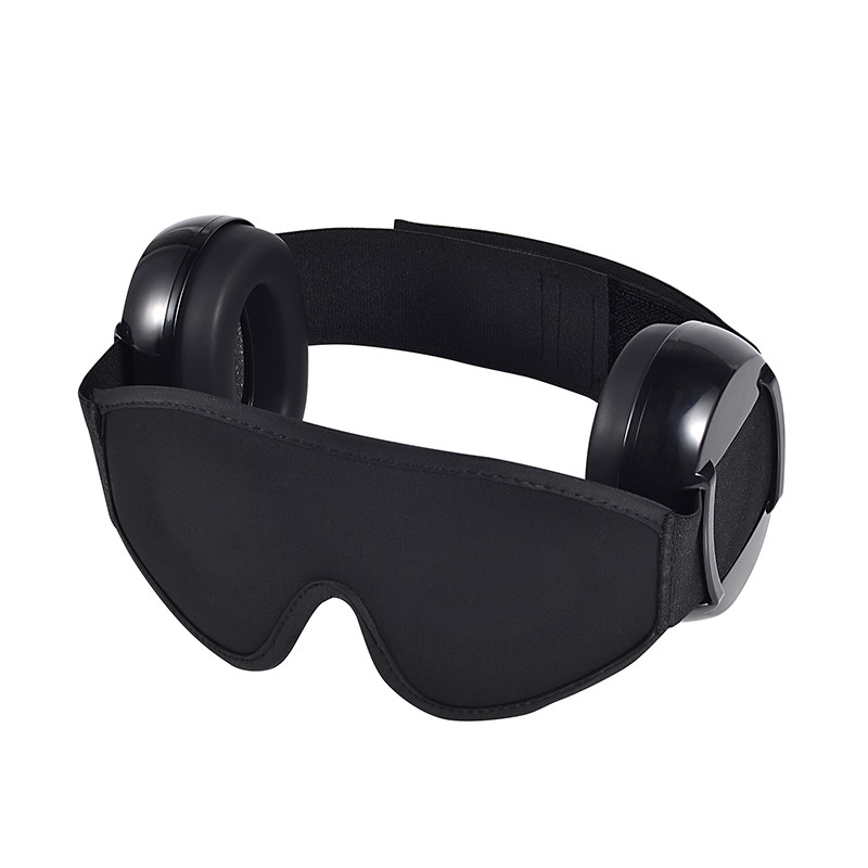 耳罩眼罩一体大学生宿舍办公室午休呼噜防吵工地马路边消音器