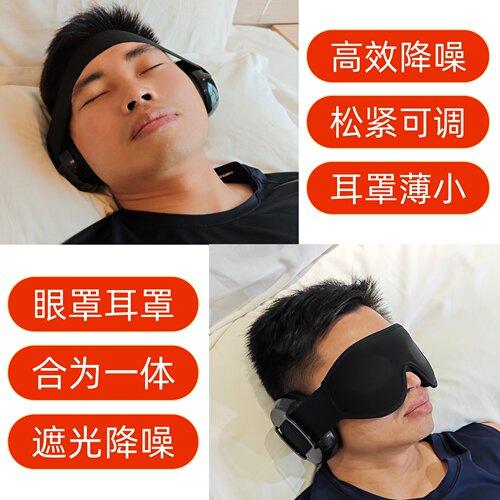 新型隔音降噪眼罩耳罩可调松紧