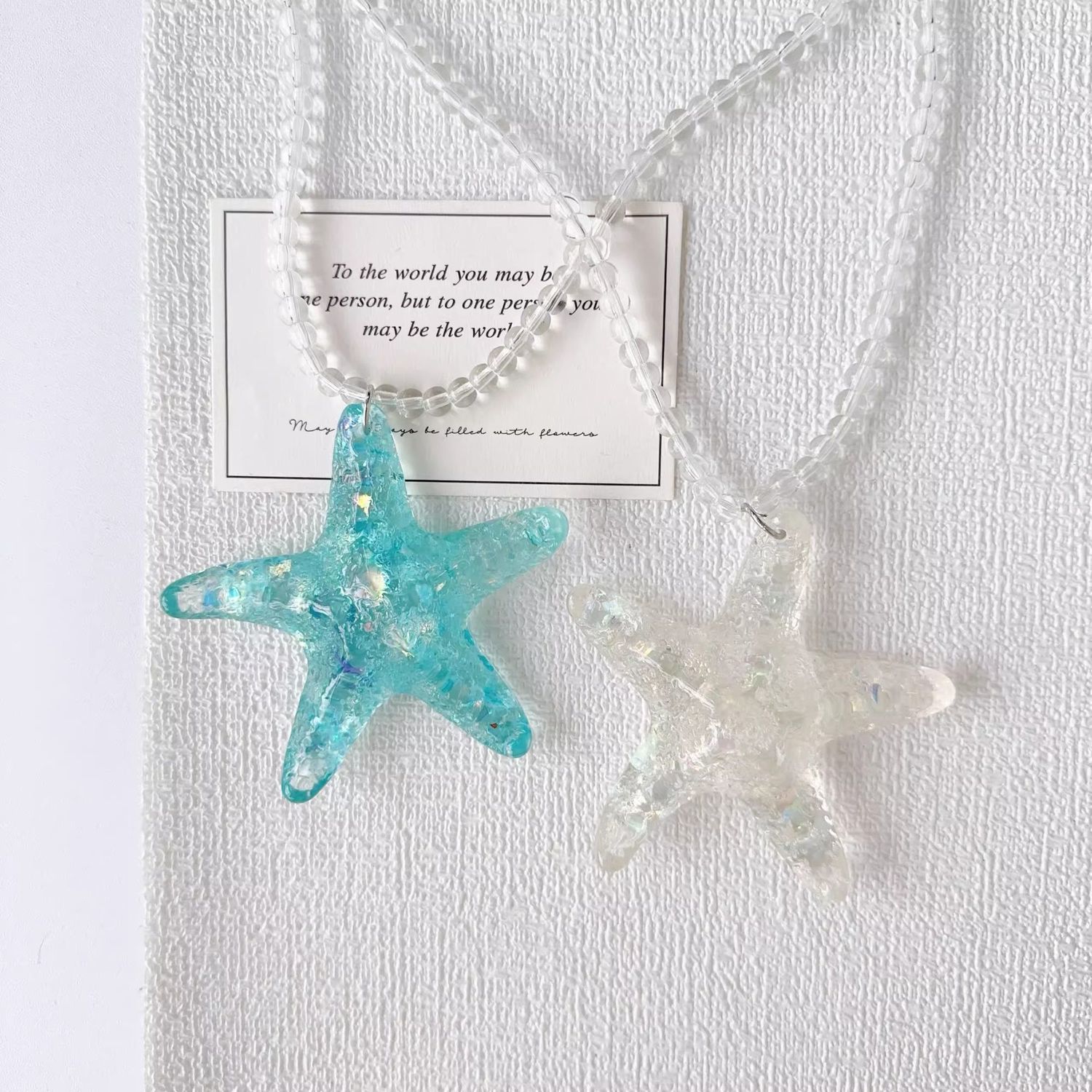 简约百搭大海星项链毛衣链