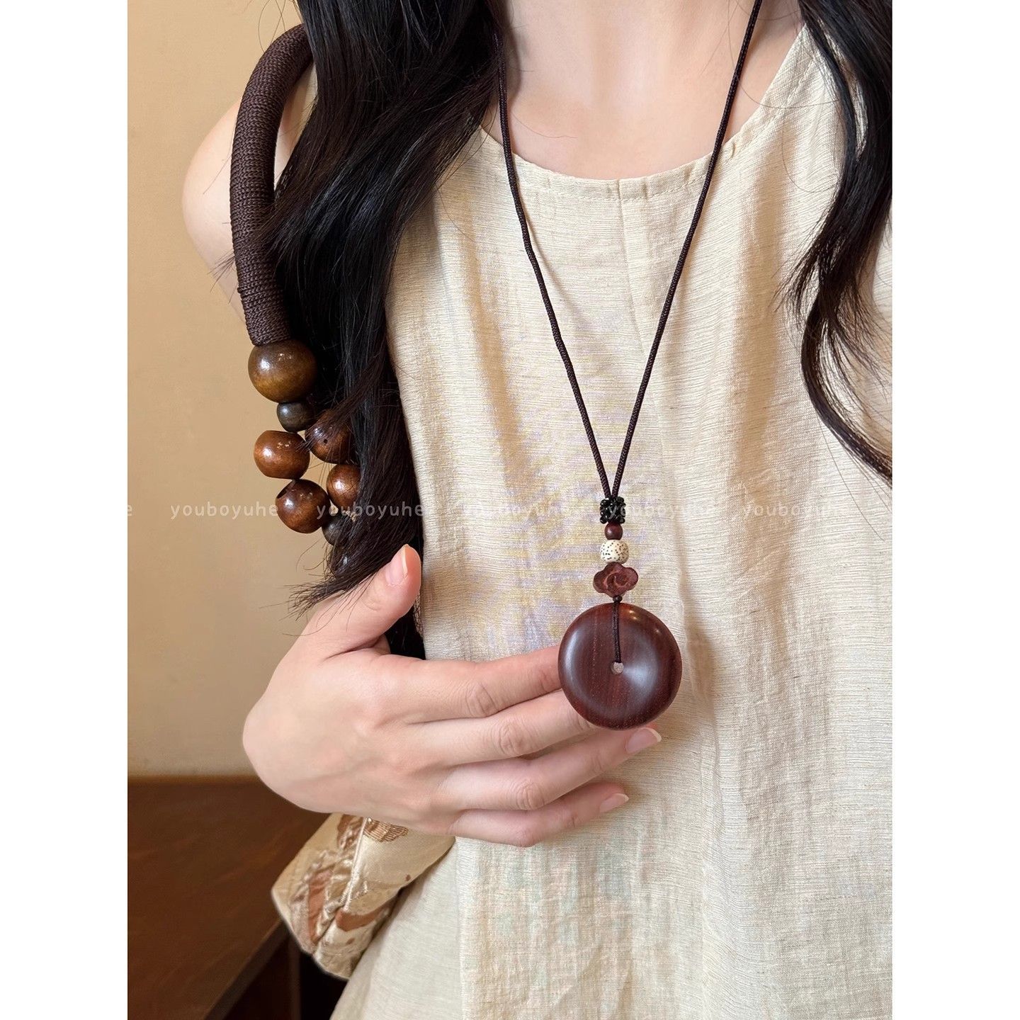 长款编绳锁骨链简约装饰配饰