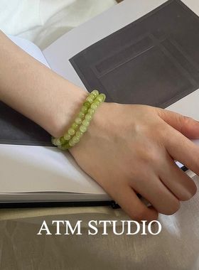 手链新绿色小众夏天手串