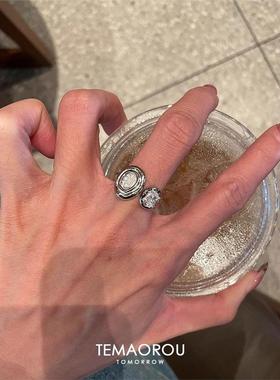 vintager中古银色古币戒